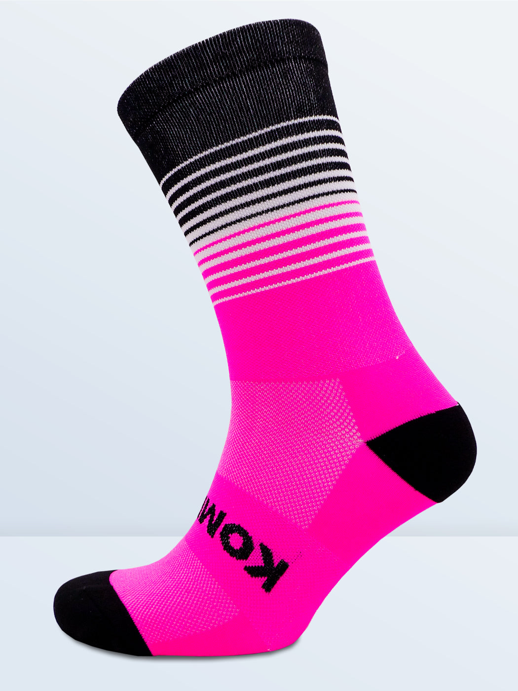 Swagger Socks - Fluro Pink & Black