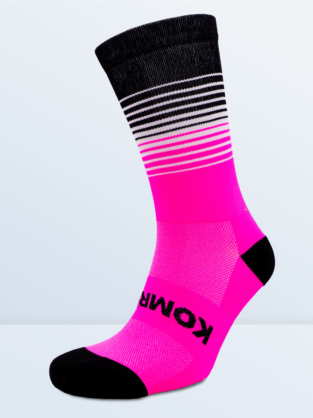 Swagger Socks - Fluro Pink & Black
