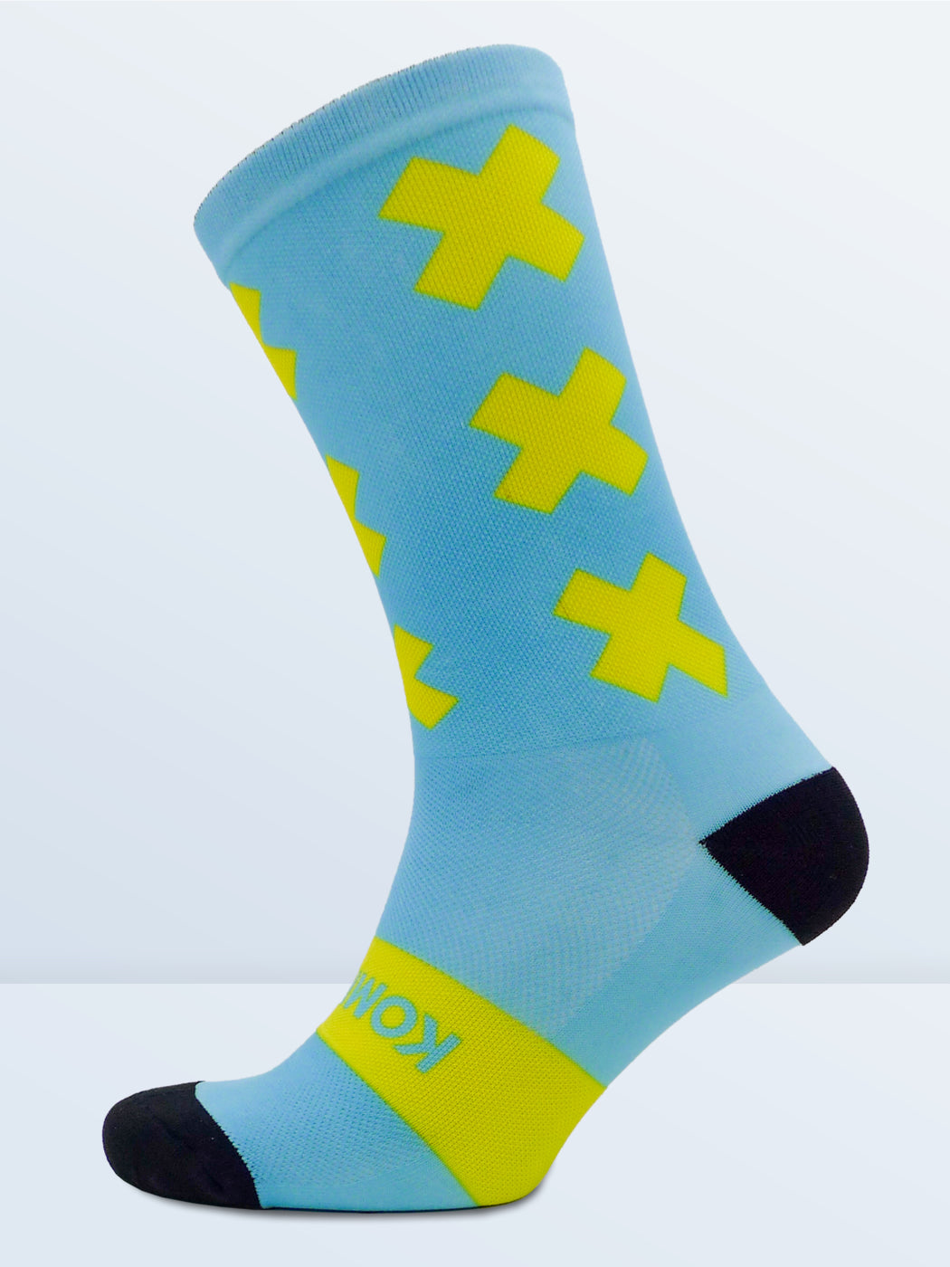 Triple X Socks - Cyan & Yellow
